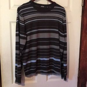 Murano Blue & Gray Striped Sweater Mens XL